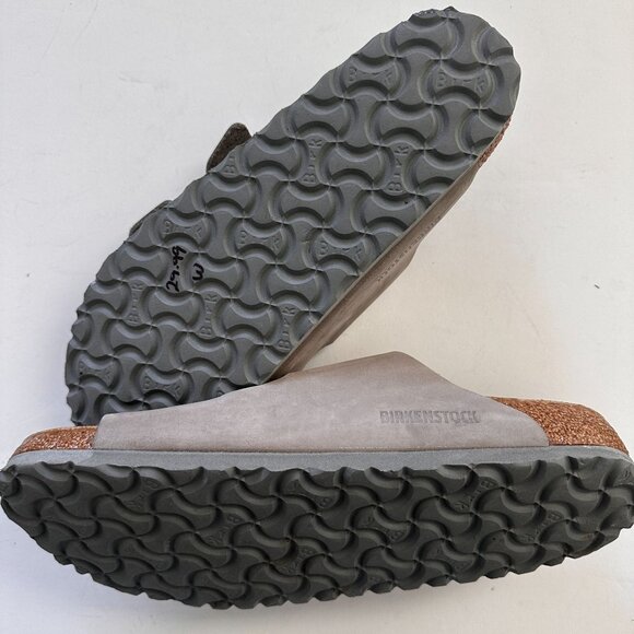 BIRKENSTOCK Arizona Big Buckle Nubuck Leather Pure Sage Grey Size 40 EU W9 / M7 - Picture 8 of 15